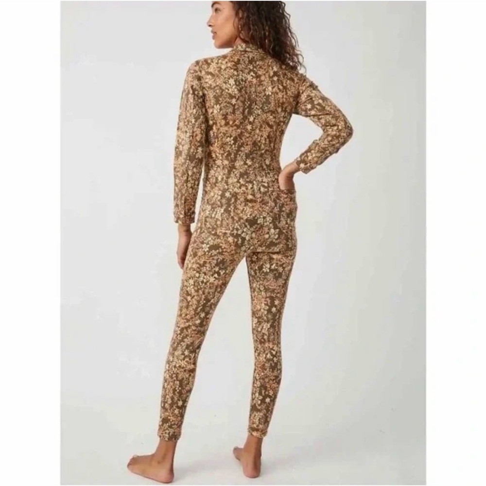 Free People Lennox Floral Print Jumpsuit Size XS